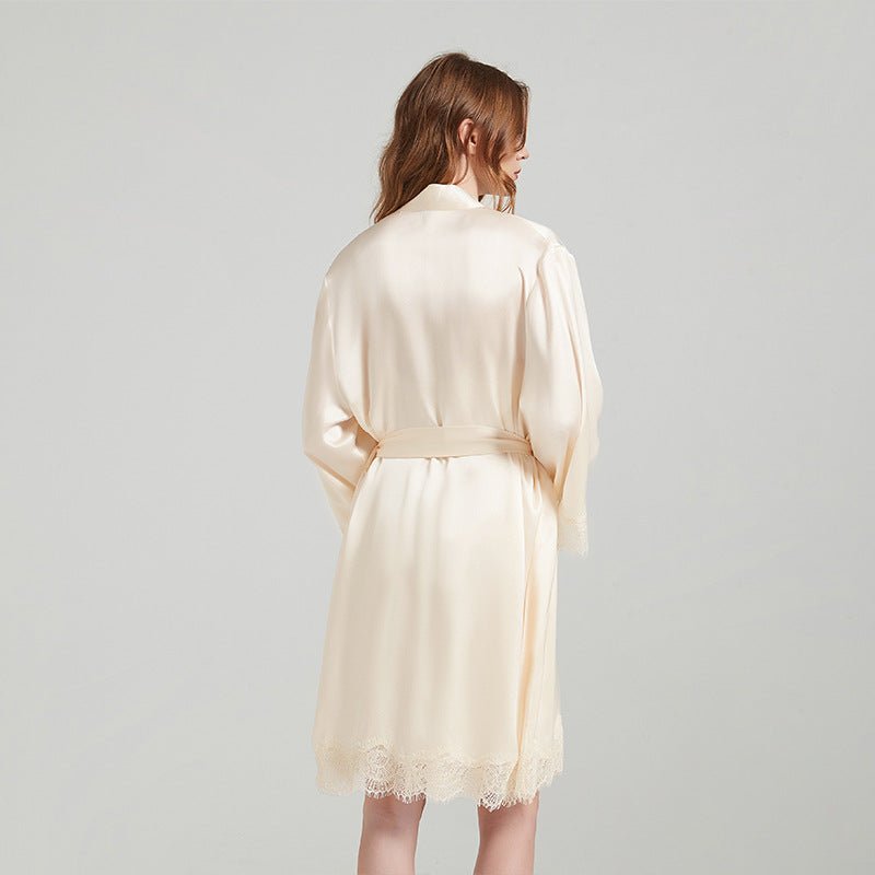 19 momme silk robe set women premium quality