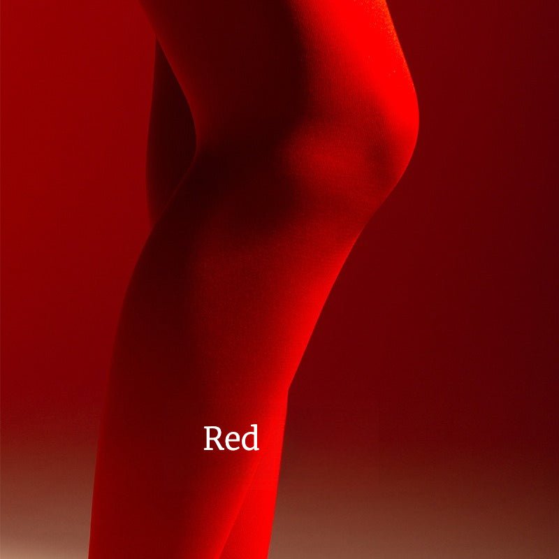 Opaque tights for women styled with dress and heels