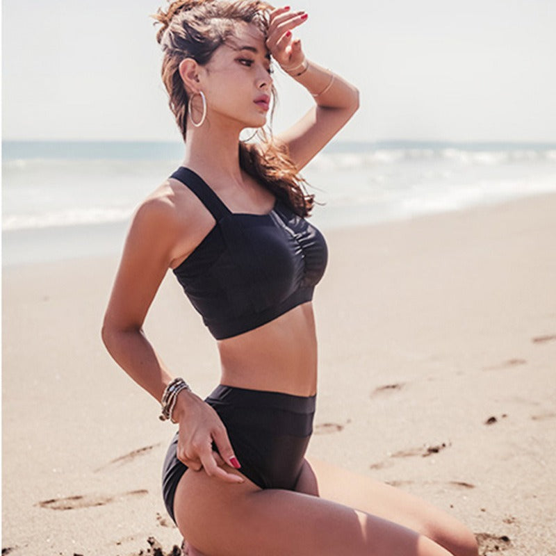 high waisted bikini beach swimwear