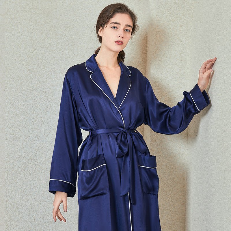 luxury silk bridal robe for wedding morning