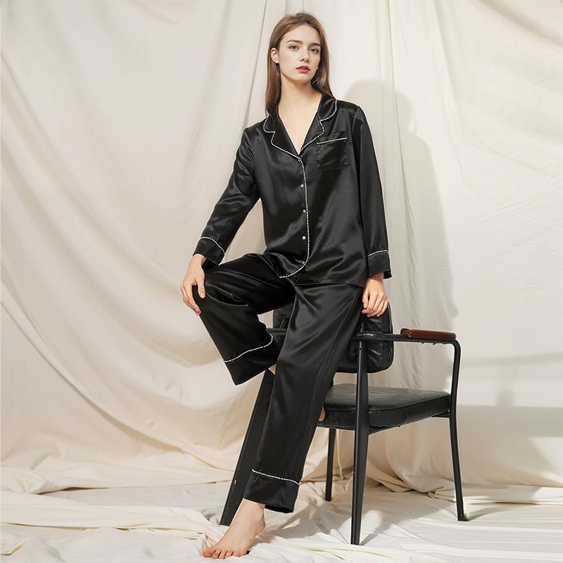 Luxury silk pajama set women in premium 22 momme silk