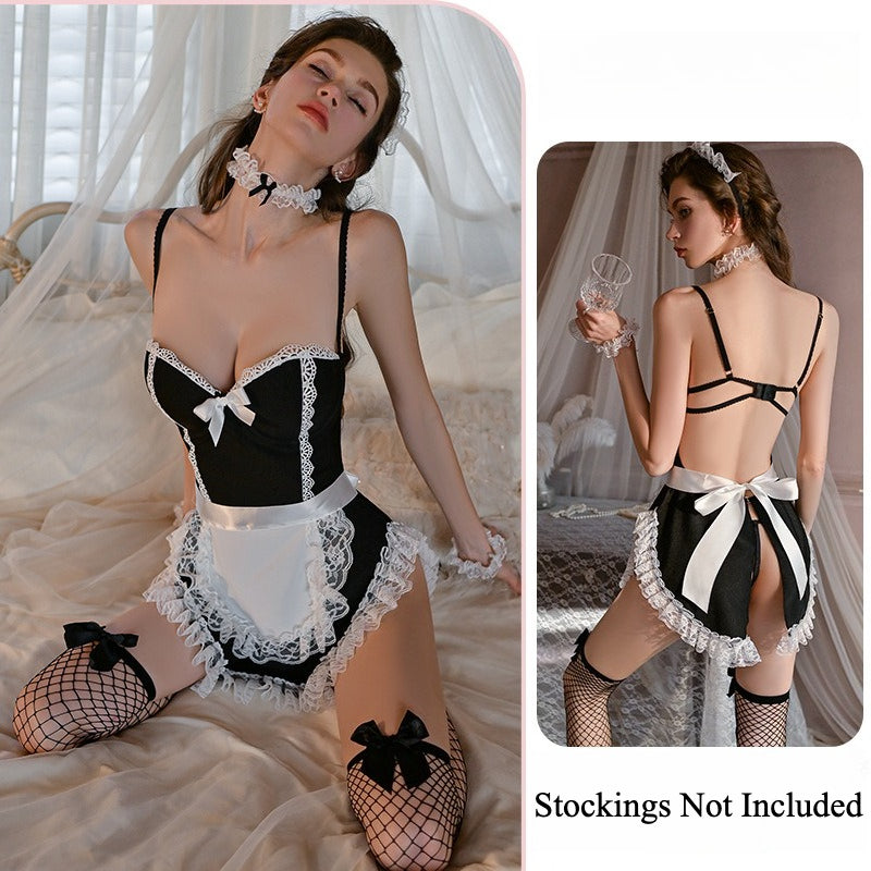 sexy maid lingerie set for women
