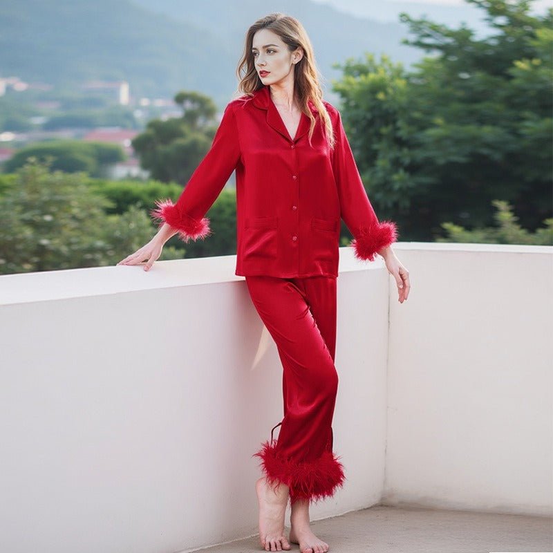 Silk lounge set for women suitable for home and resort wear styling
