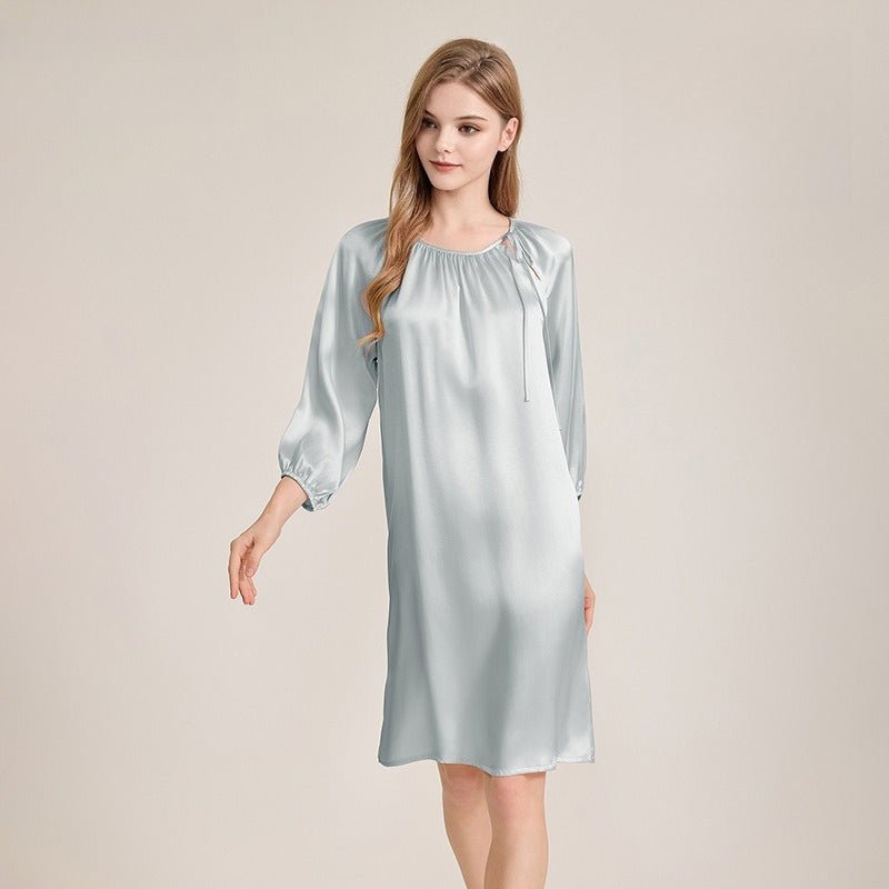 lightweight silk nightgown for spring and summer sleepwear